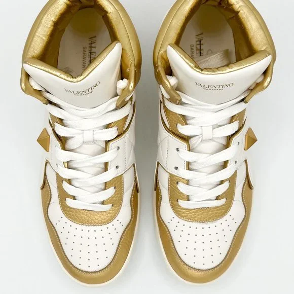Valentino Garavani Roman Stud high-top sneakers Sz 44 - Picture 8 of 9